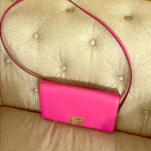 Kate Spade Pink leather crossbody